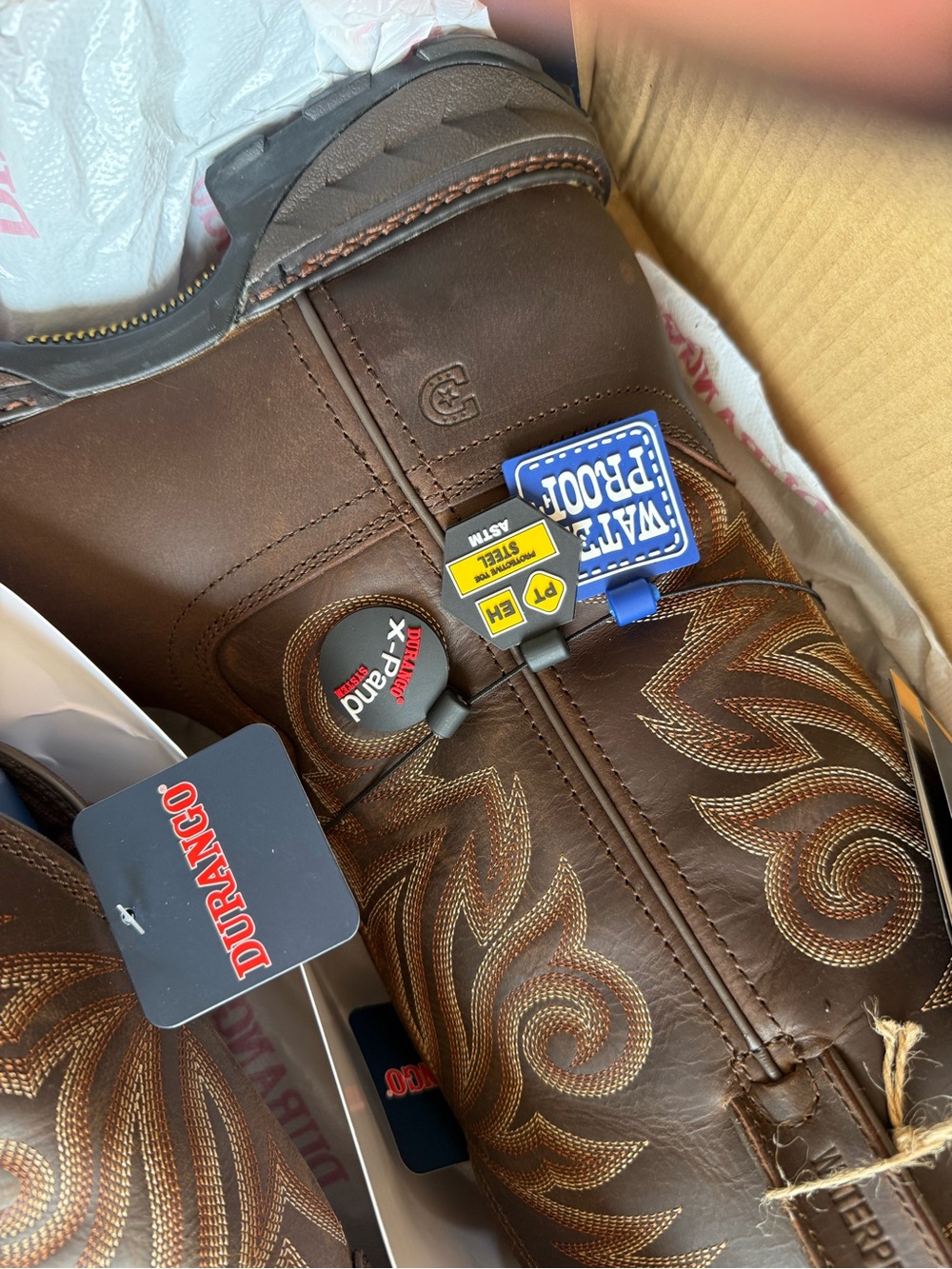 Durango Maverick XP Steel Toe Waterproof Western Work Boot - Picture 6 of 10